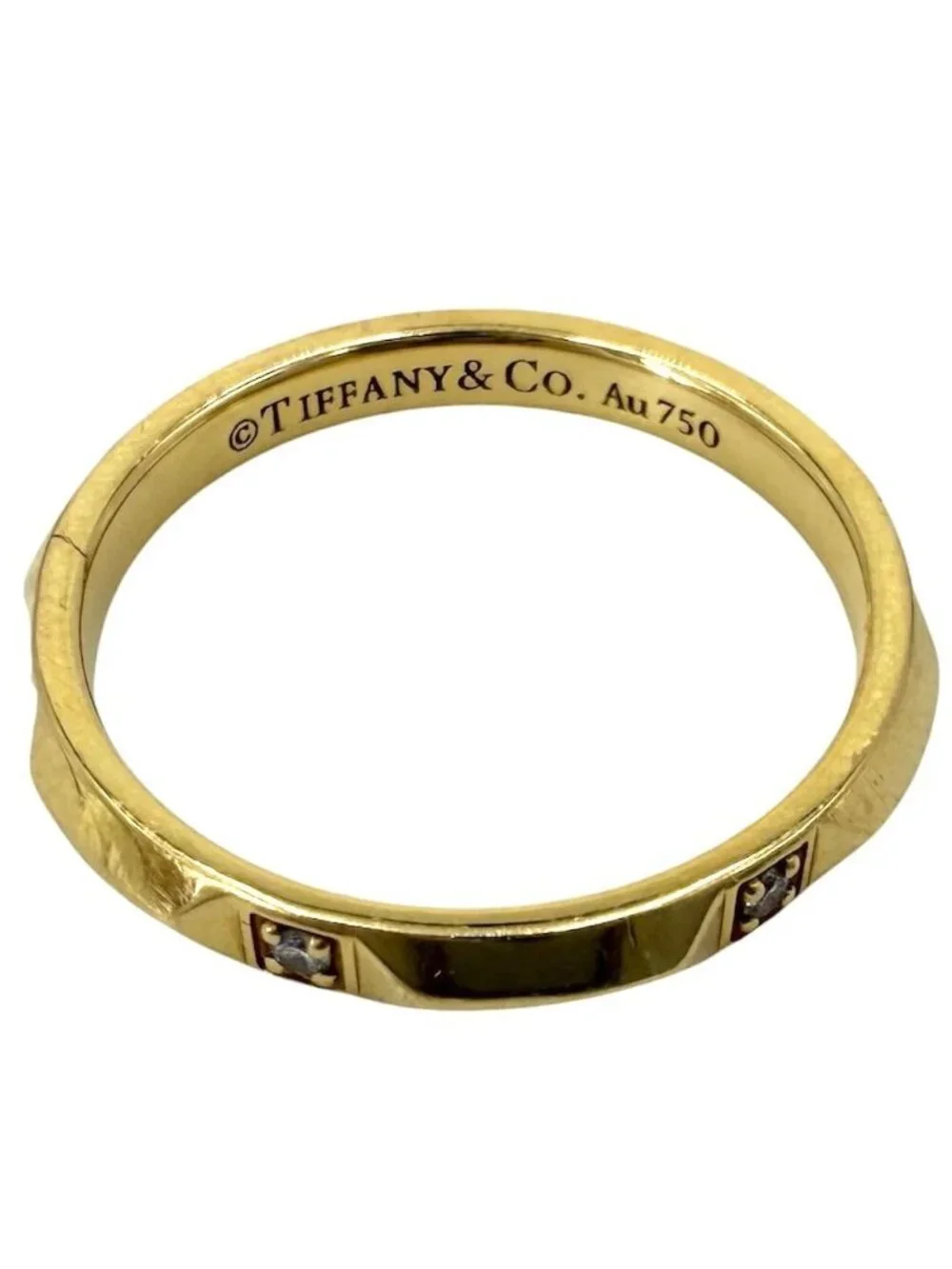 Tiffany & Co Big Ring True Band Gold Diamond